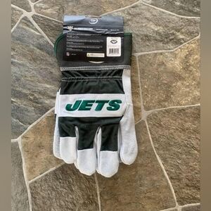 NFL Jets Green and White Gloves